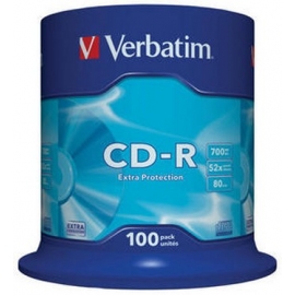 Płyty CD-R Verbatim 700MB 52X '100