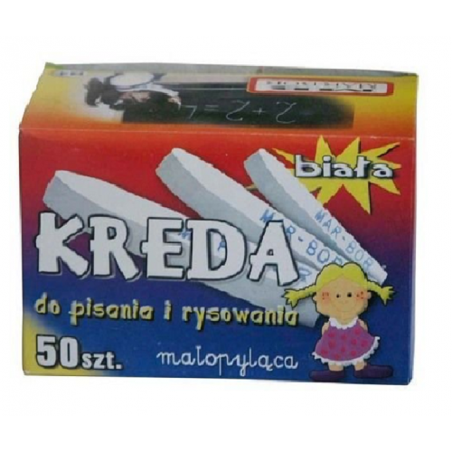 Kreda szkolna Mar-Bor B-4 biała '50