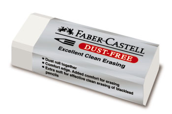 Gumka do mazania Faber Castell Dust Free biała