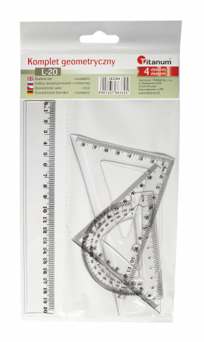 Komplet geometryczny Titanum 4elementowy 20cm