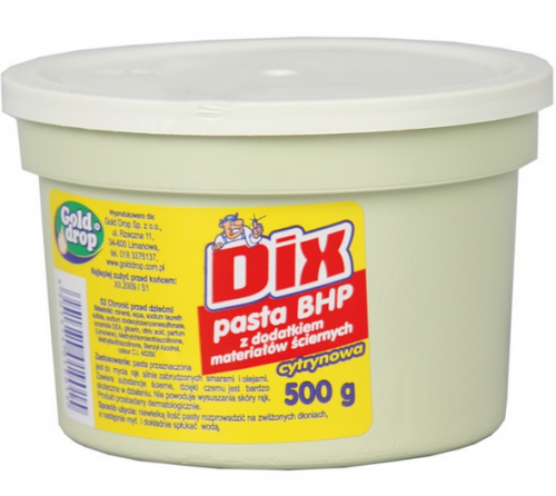Pasta BHP Dix 500g ziarnista cytrynowa