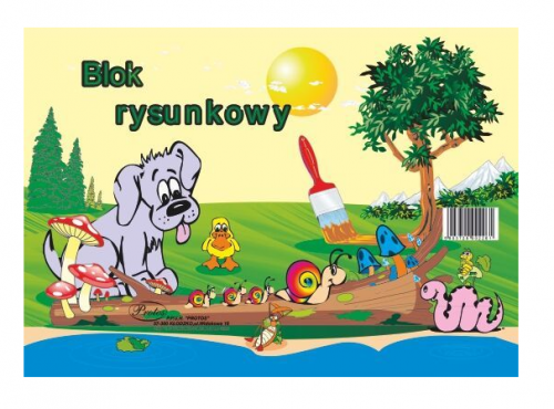 Blok rysunkowy Protos A4 biały