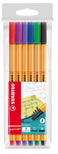 Cienkopis Stabilo 88/6 mix '6