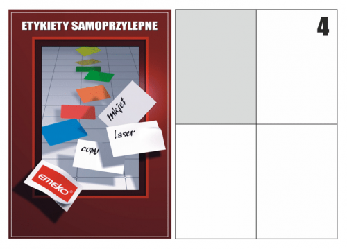 Etykiety samoprzylepne Emeko A4 105X148,5  '4