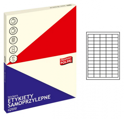 Etykiety samoprzylepne Grand A4 38x21,2 '65