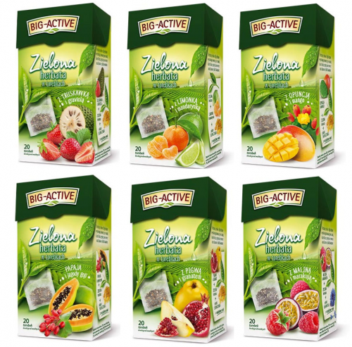 Herbata zielona Bic-Active z owocami