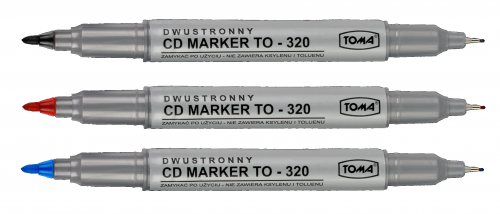 Marker do CD/DVD Toma TO-320 dwustronny