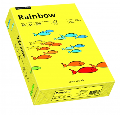 Papier ksero Rainbow A4 80g nr 14 żółty