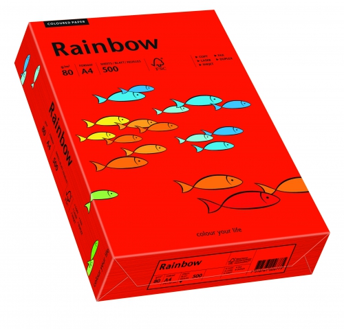 Papier ksero Rainbow A4 80g nr 28 czerwony