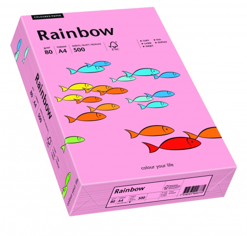 Papier ksero Rainbow A4 80g nr 55 różowy