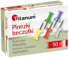 Pinezki tablicowe Titanum beczułki '50