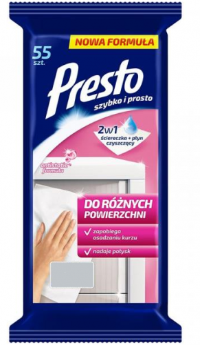 Ściereczki Presto do różnych powierzchni