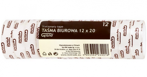 Taśma klejąca Grand 12X20