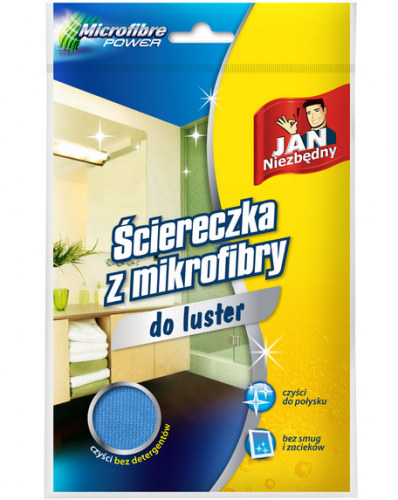 Ściereczka z mikrofibrą Jan Niezbędny do luster