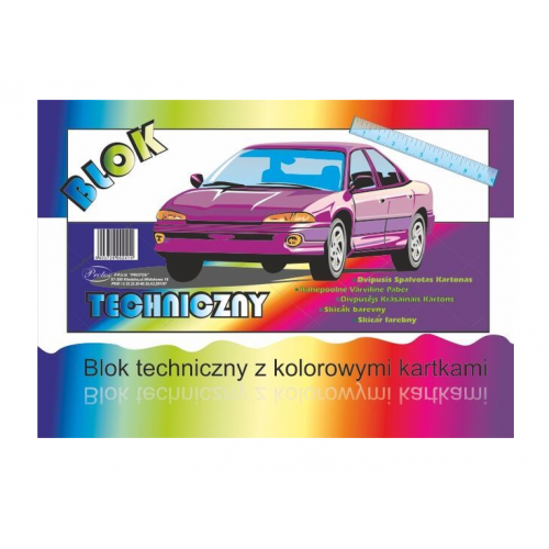 Blok techniczny Protos A3 kolor