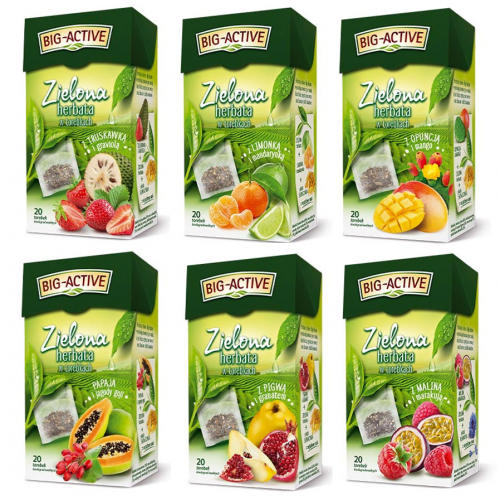 Herbata zielona Bic-Active z owocami