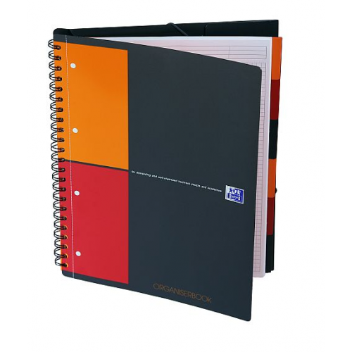 Kołozeszyt Oxford Organiserbook A4/80 kratka PP