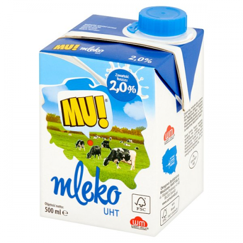 Mleko UHT 2% 0,5 l