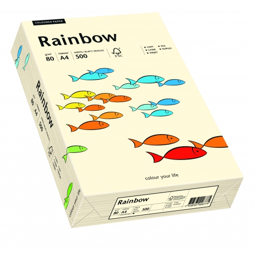Papier ksero Rainbow A4 80g nr 03 kremowy