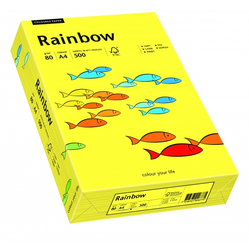 Papier ksero Rainbow A4 80g nr 14 żółty