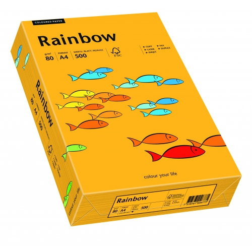 Papier ksero Rainbow A4 80g nr 22 pomarańczowy