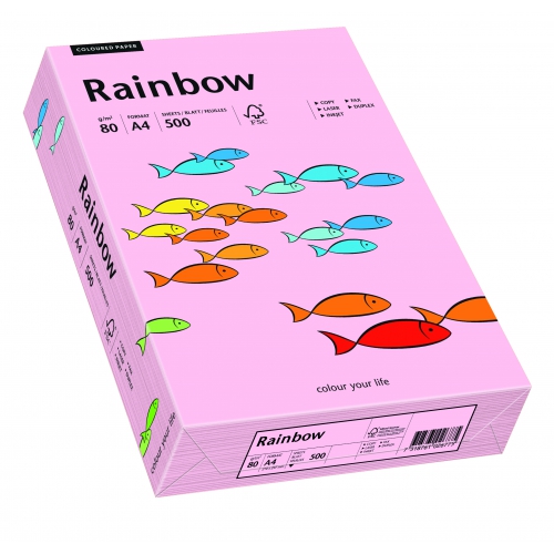 Papier ksero Rainbow A4 80g nr 54 różowy
