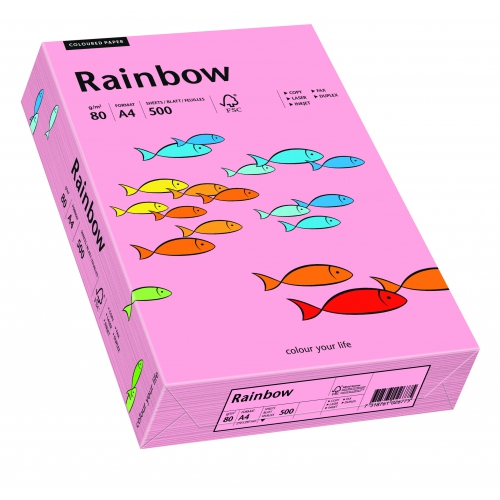 Papier ksero Rainbow A4 80g nr 55 różowy
