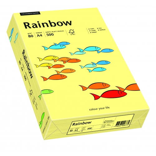 Papier ksero Rainbow A4 80g nr 12 żółty