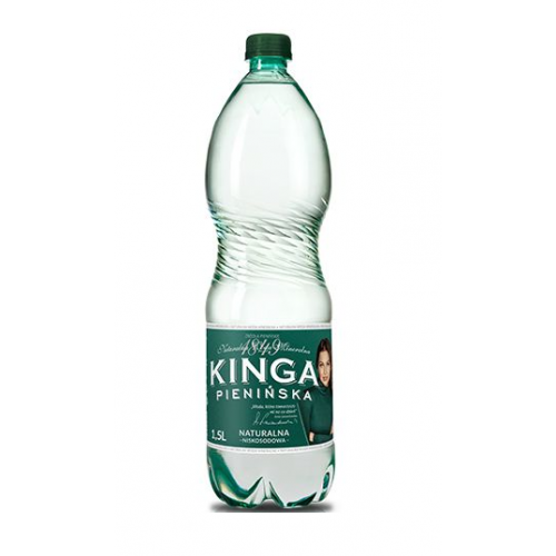 Woda Kinga Pienińska gazowana zielona 1,5l