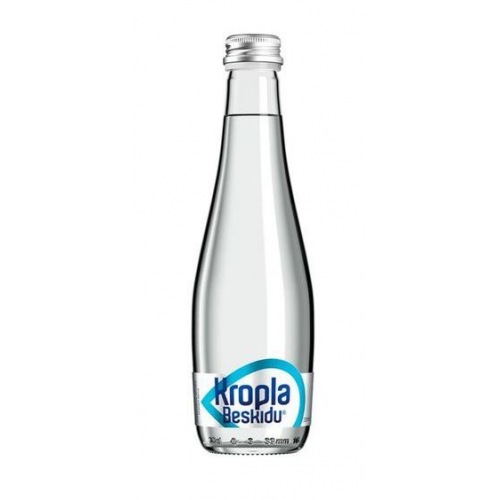 Woda Kropla Beskidu gazowana 0,33l szklana butelka