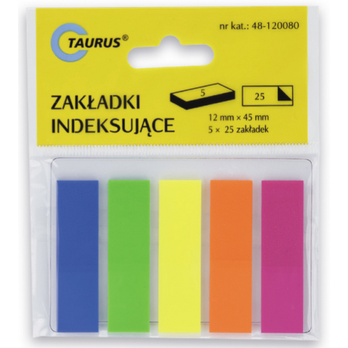 Zakładki indeksujące Taurus 12x45 PP '5