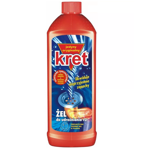 Środek do udrażniania rur Kret 500g w żelu