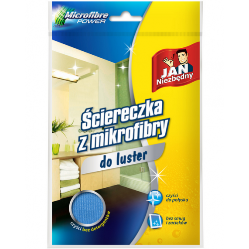 Ściereczka z mikrofibrą Jan Niezbędny do luster