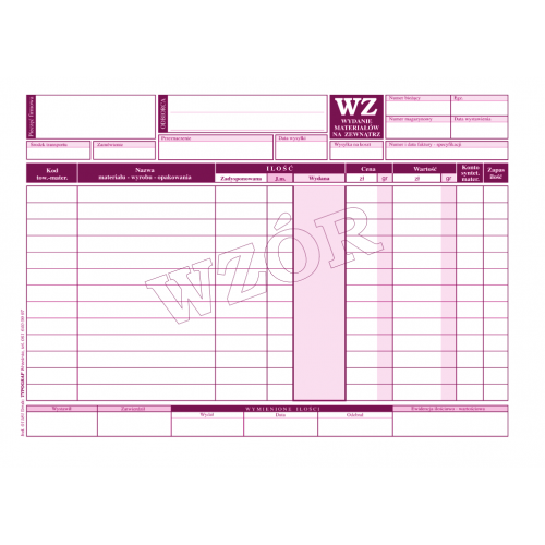 Druk WZ Typ A5 01181