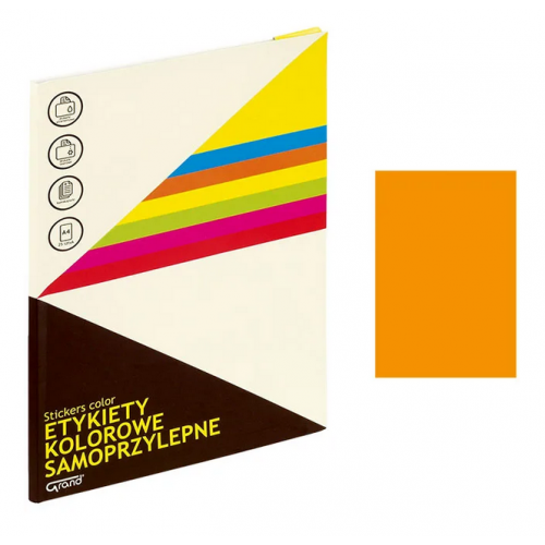 Etykiety samoprzylepne Grand A4 mix '25